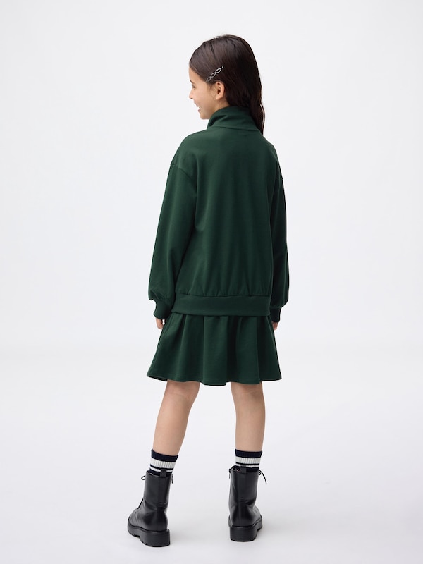 GIRLSスウェットハーフジップワンピース