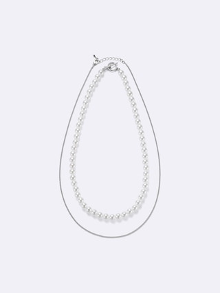 パールライクネックレス 【レディース】 【グッズ】【GU公式/ジーユー】 【OFF WHITE】 パールライクネックレス 【レディース】 【グッズ】【GU公式/ジーユー】 【OFF WHITE】