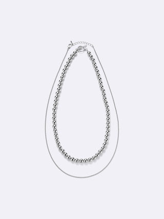 パールライクネックレス 【レディース】 【グッズ】【GU公式/ジーユー】 【SILVER】 パールライクネックレス 【レディース】 【グッズ】【GU公式/ジーユー】 【SILVER】