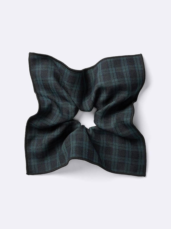 スクエアチェックシュシュ