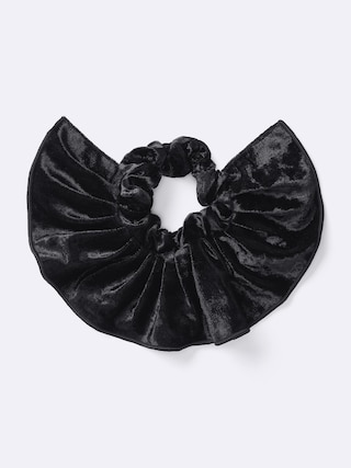 ベロアフリルシュシュ 【レディース】 【グッズ】【GU公式/ジーユー】 【BLACK】 ベロアフリルシュシュ 【レディース】 【グッズ】【GU公式/ジーユー】 【BLACK】