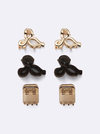 モチーフミニヘアクリップ6P 【レディース】 【グッズ】【GU公式/ジーユー】 【DARK BROWN】 モチーフミニヘアクリップ6P 【レディース】 【グッズ】【GU公式/ジーユー】 【DARK BROWN】