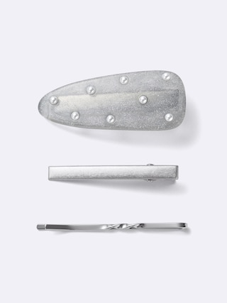 メタルヘアピン3P 【レディース】 【グッズ】【GU公式/ジーユー】 【SILVER】 メタルヘアピン3P 【レディース】 【グッズ】【GU公式/ジーユー】 【SILVER】