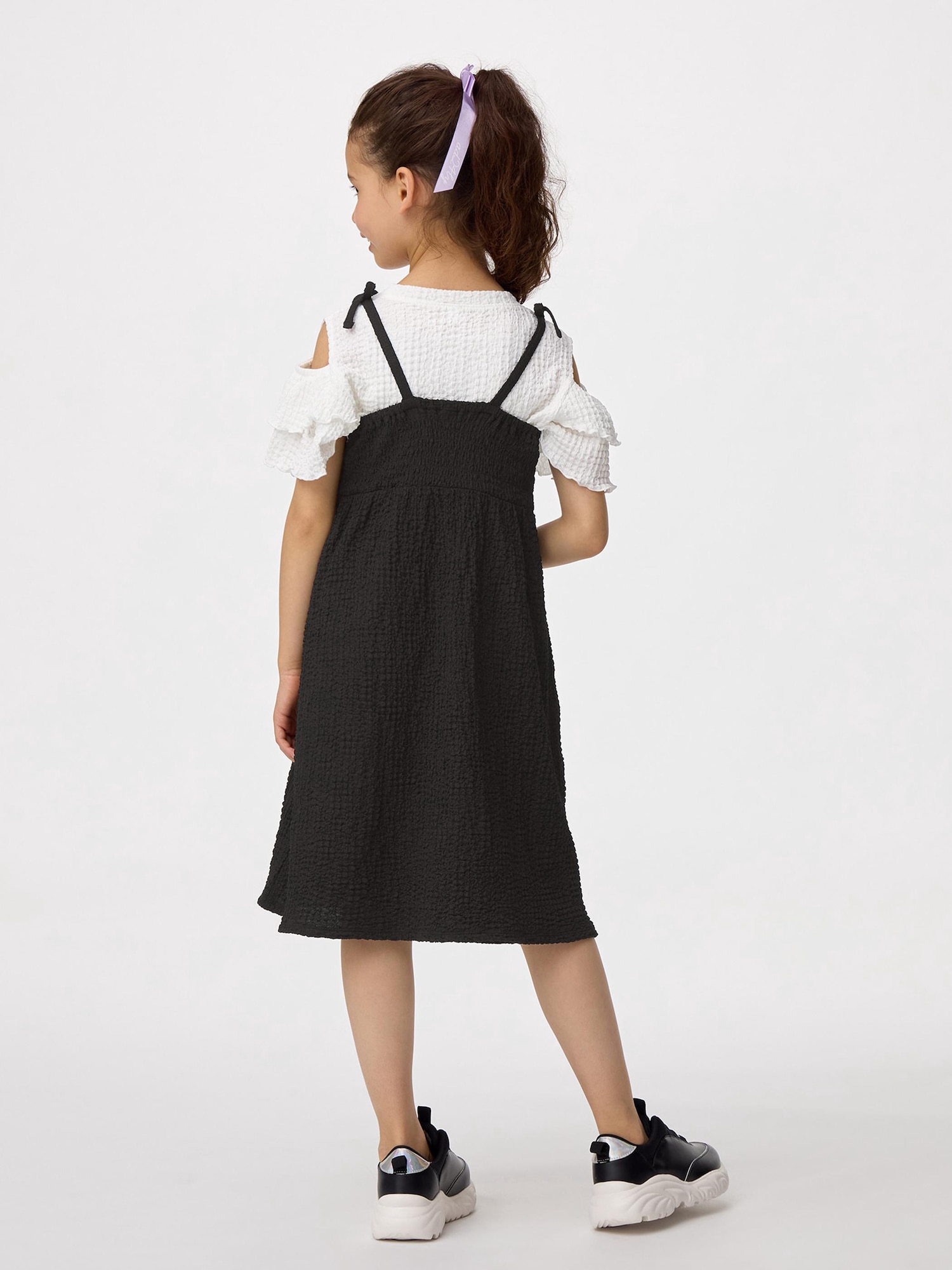 ワンピース ドレス シャーリング ノースリーブ メッシュ 4色 Girly Doll ワンピース シャーリングギャザーノースリーブ
