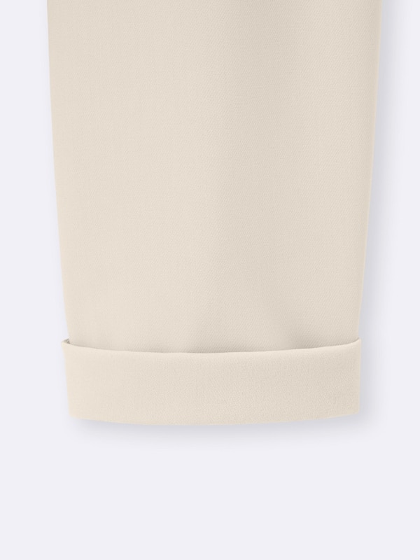 ブラッシュドワイドテーパードパンツQ