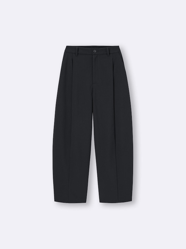 ブラッシュドワイドテーパードパンツQ