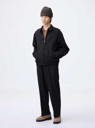 ワイドスラックス(丈標準69.5~73.5cm) 【メンズ】 【パンツ】【GU公式/ジーユー】 【BLACK】 ワイドスラックス(丈標準69.5~73.5cm) 【メンズ】 【パンツ】【GU公式/ジーユー】 【BLACK】