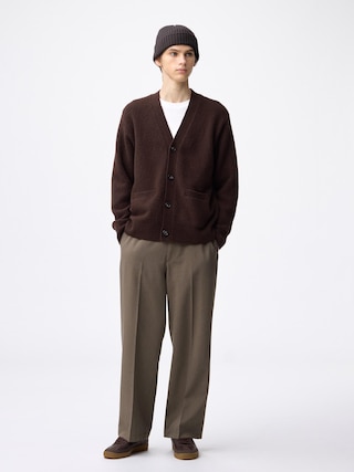 ワイドスラックス(丈標準69.5~73.5cm) 【メンズ】 【パンツ】【GU公式/ジーユー】 【BROWN】 ワイドスラックス(丈標準69.5~73.5cm) 【メンズ】 【パンツ】【GU公式/ジーユー】 【BROWN】