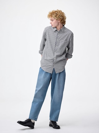 デニムキャロットパンツ(丈標準69.5~73.5cm) 【メンズ】 【パンツ】【GU公式/ジーユー】 【BLUE】 デニムキャロットパンツ(丈標準69.5~73.5cm) 【メンズ】 【パンツ】【GU公式/ジーユー】 【BLUE】