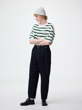 デニムキャロットパンツ(丈標準69.5~73.5cm) 【メンズ】 【パンツ】【GU公式/ジーユー】 【NAVY】 デニムキャロットパンツ(丈標準69.5~73.5cm) 【メンズ】 【パンツ】【GU公式/ジーユー】 【NAVY】