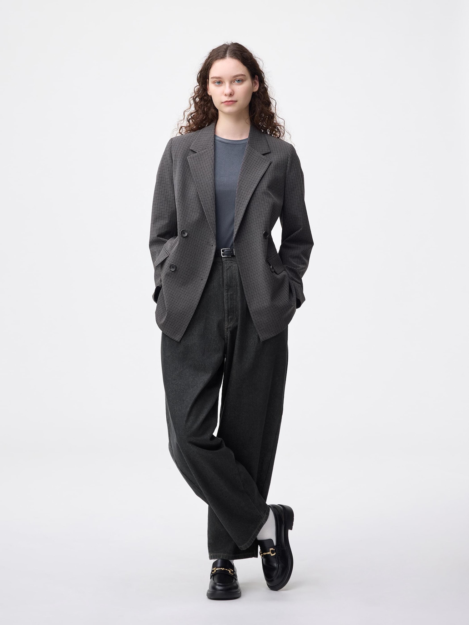 GU公式 | デニムキャロットパンツ(丈標準69.5～73.5cm)