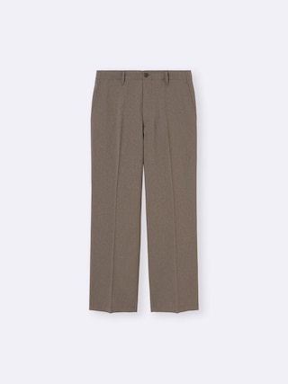ワイドスラックス+EC(丈長め78.5cm) 【メンズ】 【パンツ】【GU公式/ジーユー】 【BROWN】 ワイドスラックス+EC(丈長め78.5cm) 【メンズ】 【パンツ】【GU公式/ジーユー】 【BROWN】