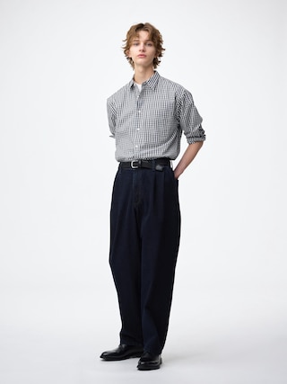 デニムキャロットパンツ+EC(丈長め78.5cm) 【メンズ】 【パンツ】【GU公式/ジーユー】 【NAVY】 デニムキャロットパンツ+EC(丈長め78.5cm) 【メンズ】 【パンツ】【GU公式/ジーユー】 【NAVY】