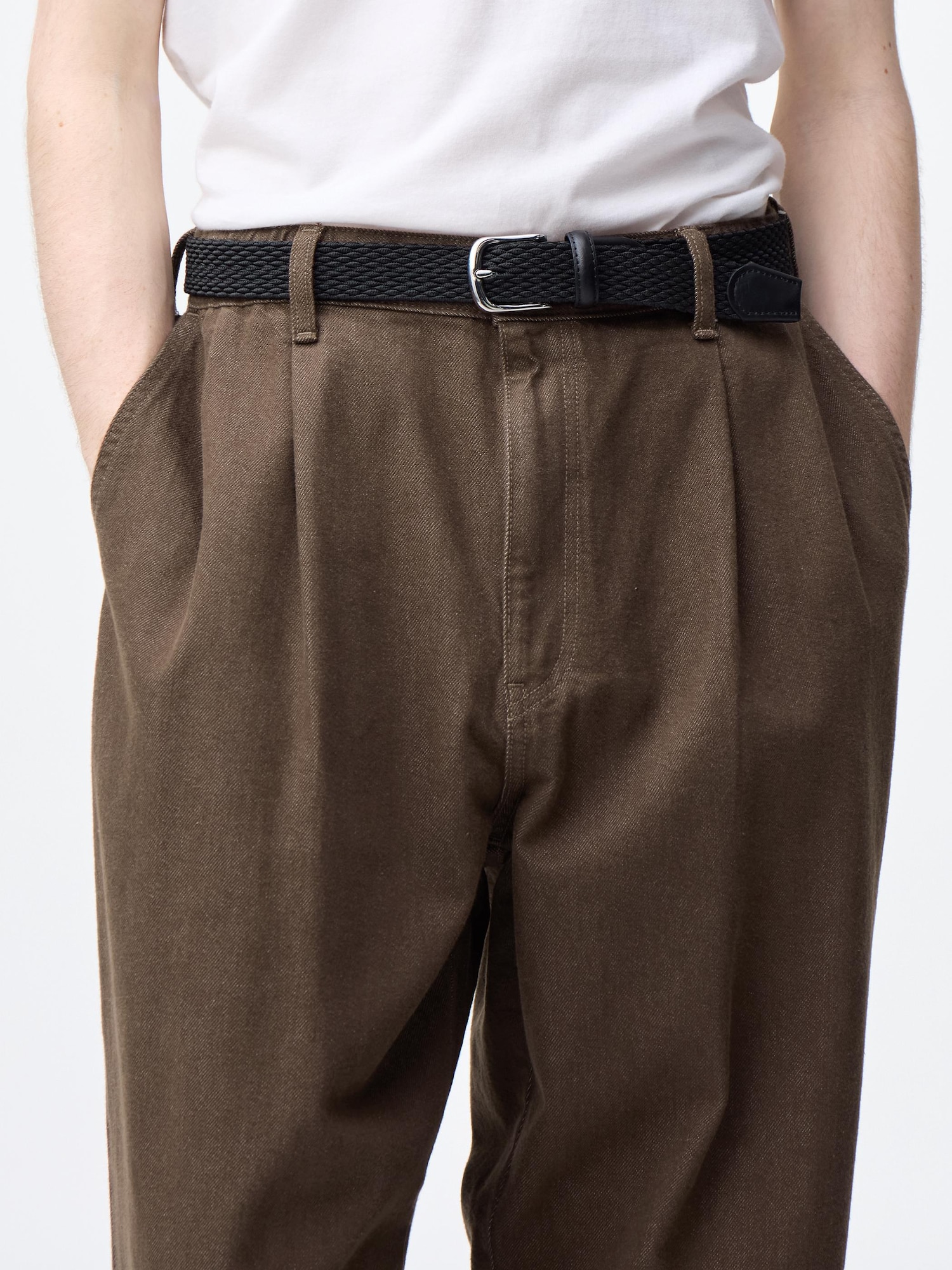 GU公式 | デニムキャロットパンツ+EC(丈長め78.5cm)