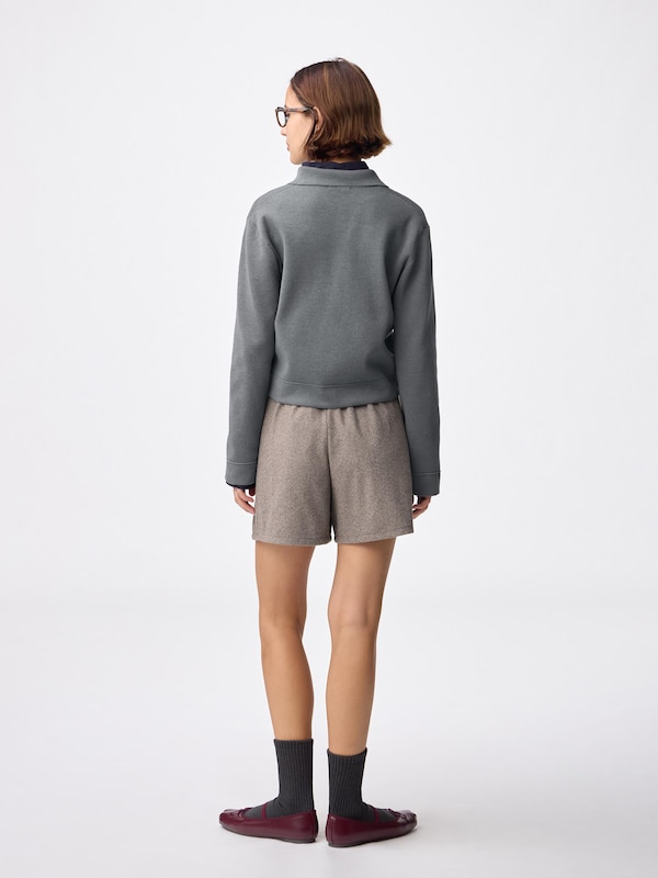 ヘリンボーンショートパンツ+E