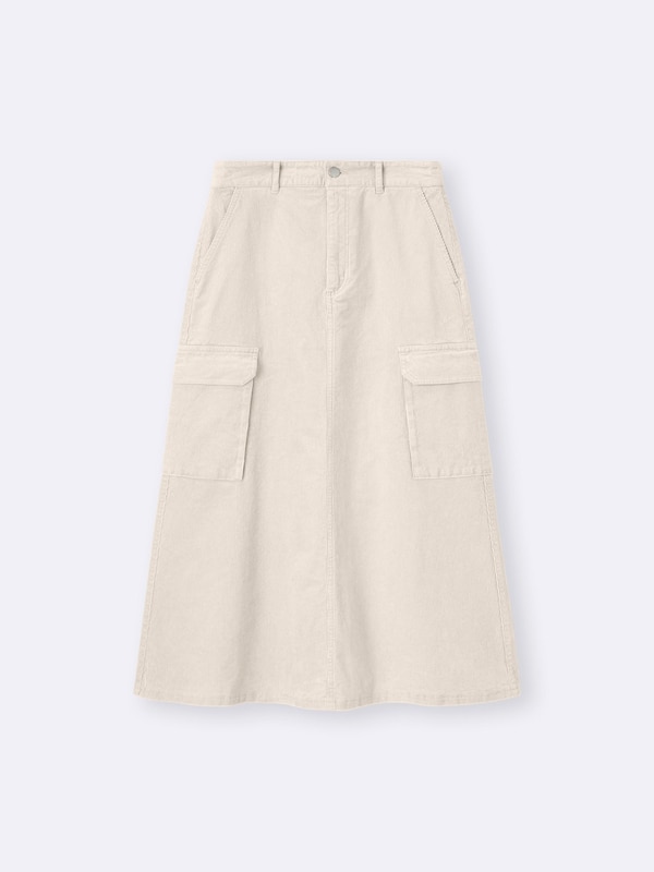 コーデュロイカーゴスカートOS+EC