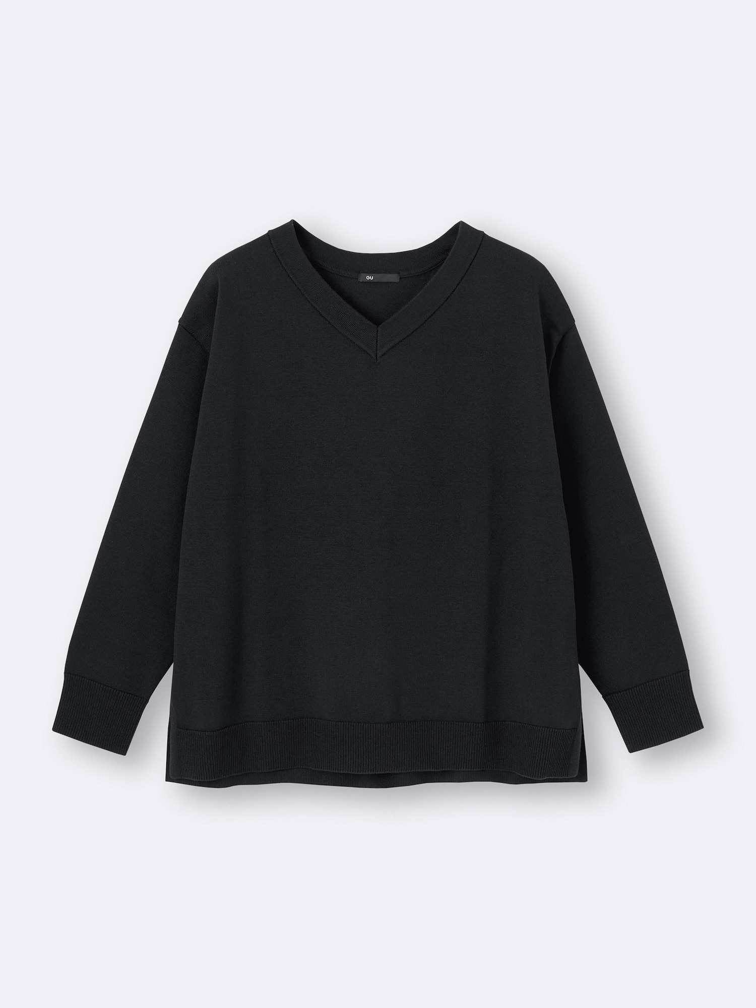 GU公式 | オーバーサイズVネックニットプルオーバーZ