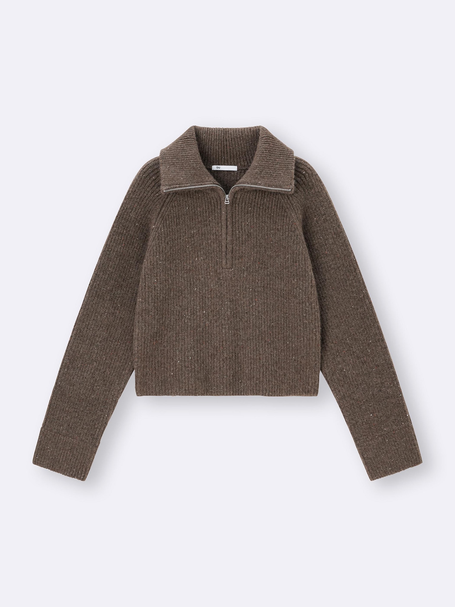 GU公式 | ネップハーフジップニットプルオーバー