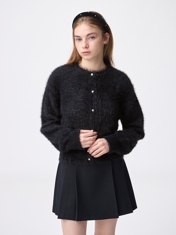 シャイニークルーネックカーディガンZ