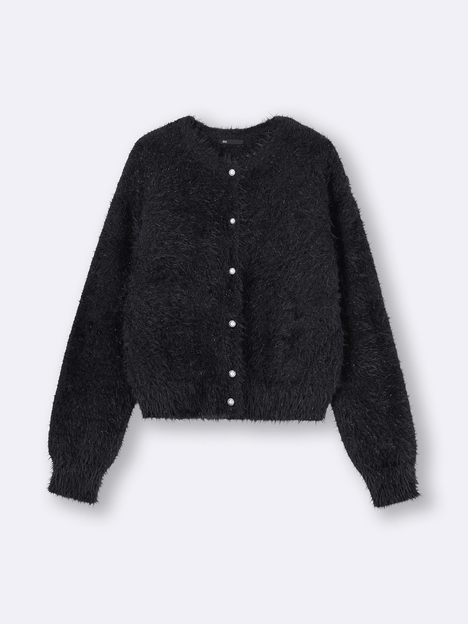 デ様 GU公式 | シャイニークルーネックカーディガンZ