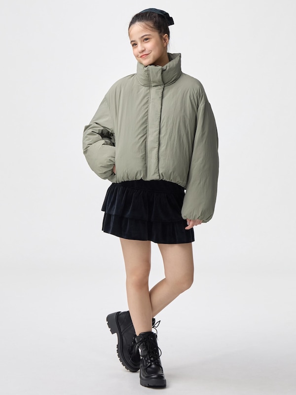 GIRLSウォームパデッドクロップドブルゾンJR