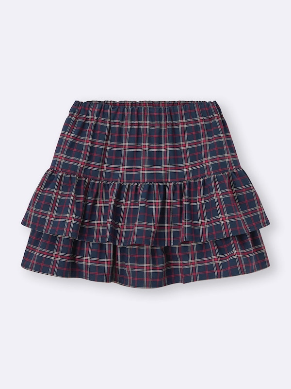 GIRLSチェックミニスコートJR+E