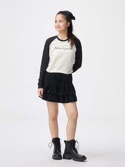 GIRLSベロアミニスコートJR
