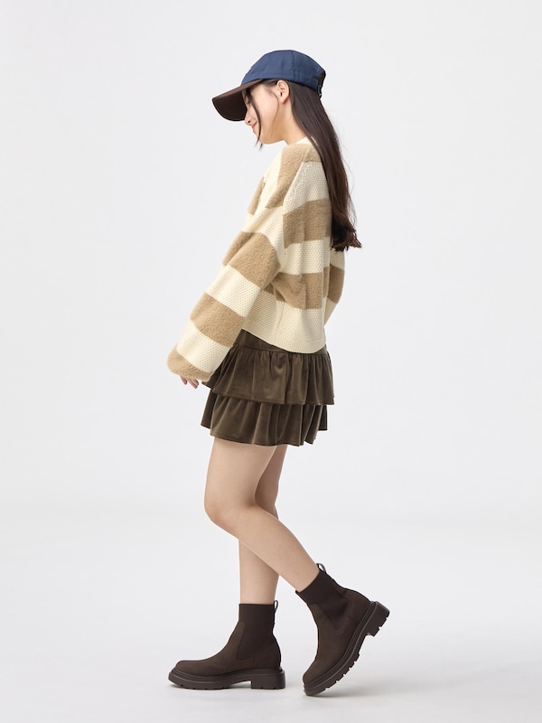 GIRLSベロアミニスコートJR