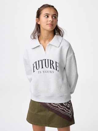 GIRLSヘビーウェイトスウェットポロシャツJR 【KIDS・TEEN】 【TEEN(ティーン)】【GU公式/ジーユー】 【LIGHT GRAY】 GIRLSヘビーウェイトスウェットポロシャツJR 【KIDS・TEEN】 【TEEN(ティーン)】【GU公式/ジーユー】 【LIGHT GRAY】