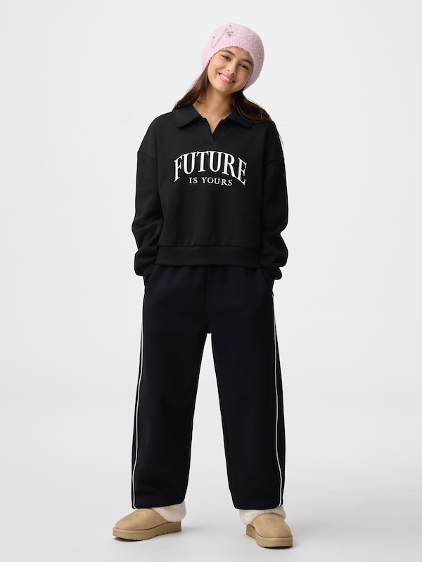 GIRLSヘビーウェイトスウェットポロシャツJR