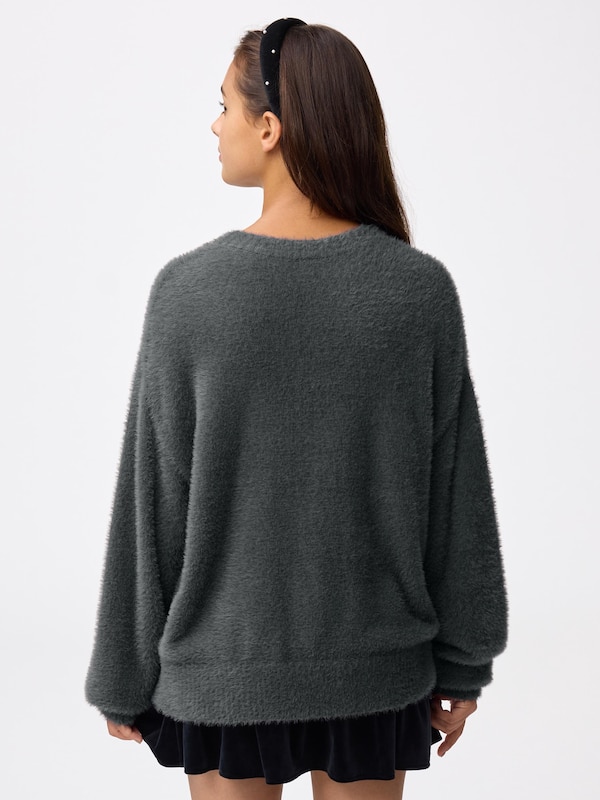 GIRLSシャギーロゴセーターJR