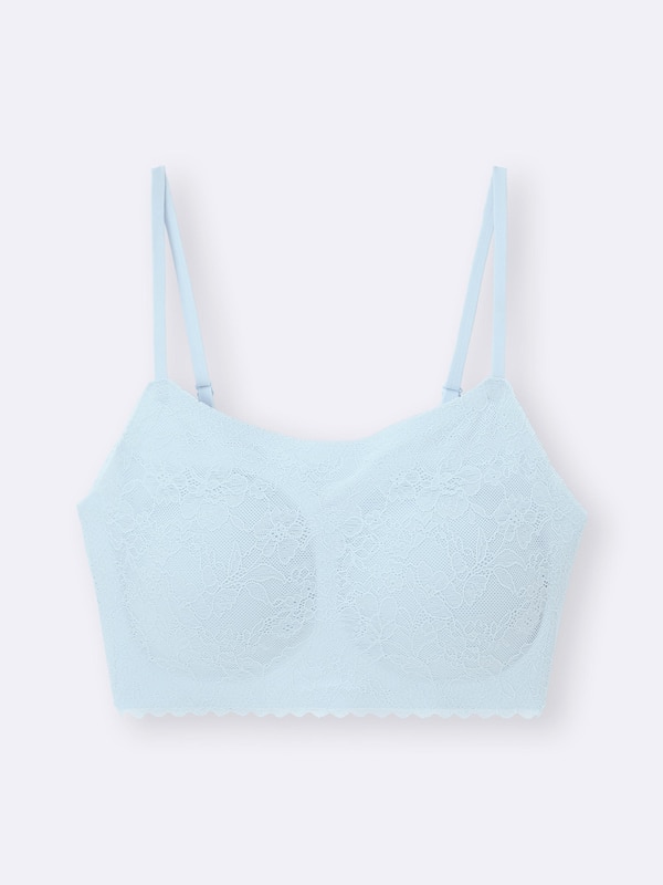 エアリーシームレスブラ(ノンワイヤー)(レース)+E