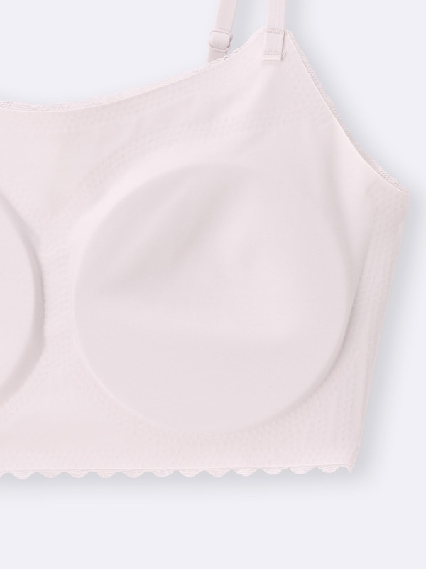 エアリーシームレスブラ(ノンワイヤー)(レース)+E