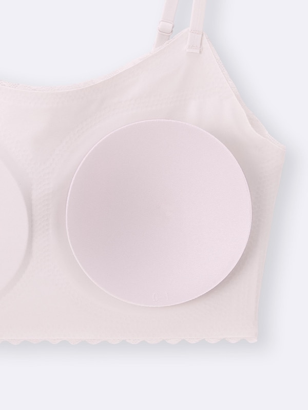 エアリーシームレスブラ(ノンワイヤー)(レース)+E