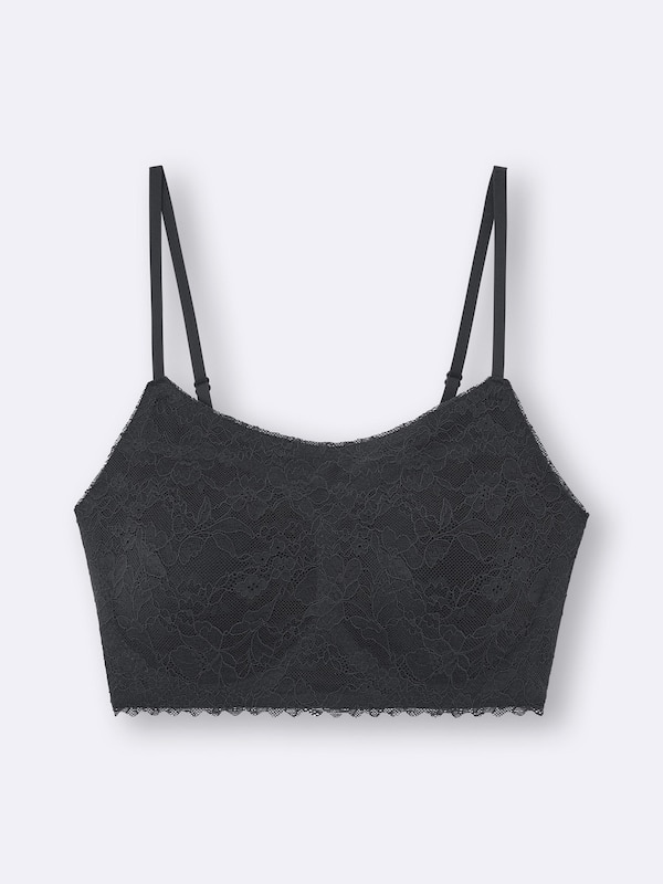 エアリーシームレスブラ(ノンワイヤー)(レース)+E