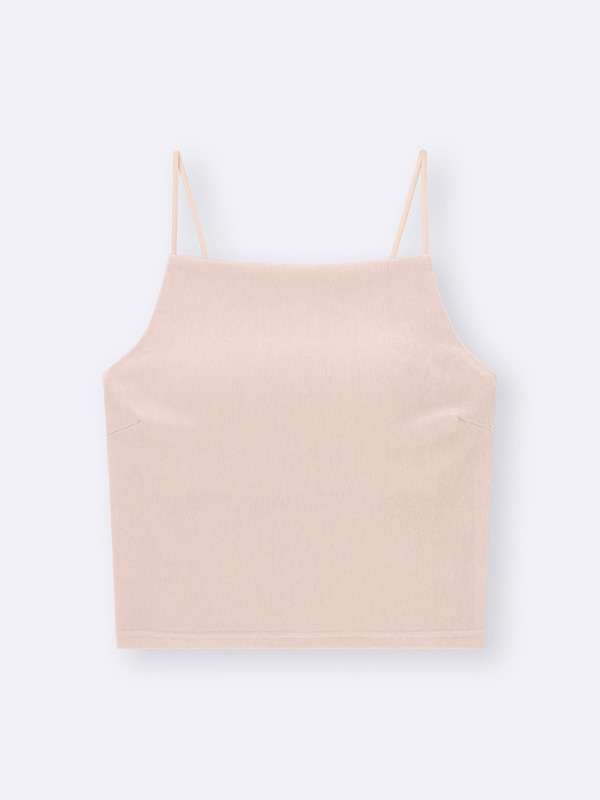 ブラフィールクロップドベロアキャミソール