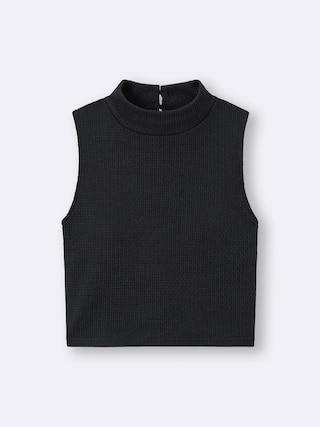 ブラフィールクロップドハイネックT(ノースリーブ)+E 【レディース】 【Tシャツ・スウェット】【GU公式/ジーユー】 【BLACK】 ブラフィールクロップドハイネックT(ノースリーブ)+E 【レディース】 【Tシャツ・スウェット】【GU公式/ジーユー】 【BLACK】