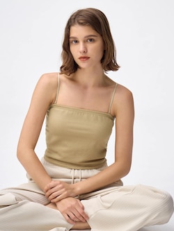 ブラフィールクロップドグリッターチューブトップ+E