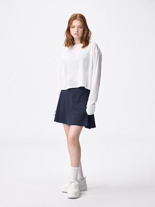 ドライストレッチスコートGA+E 【レディース】 【スカート】【GU公式/ジーユー】 【NAVY】 ドライストレッチスコートGA+E 【レディース】 【スカート】【GU公式/ジーユー】 【NAVY】