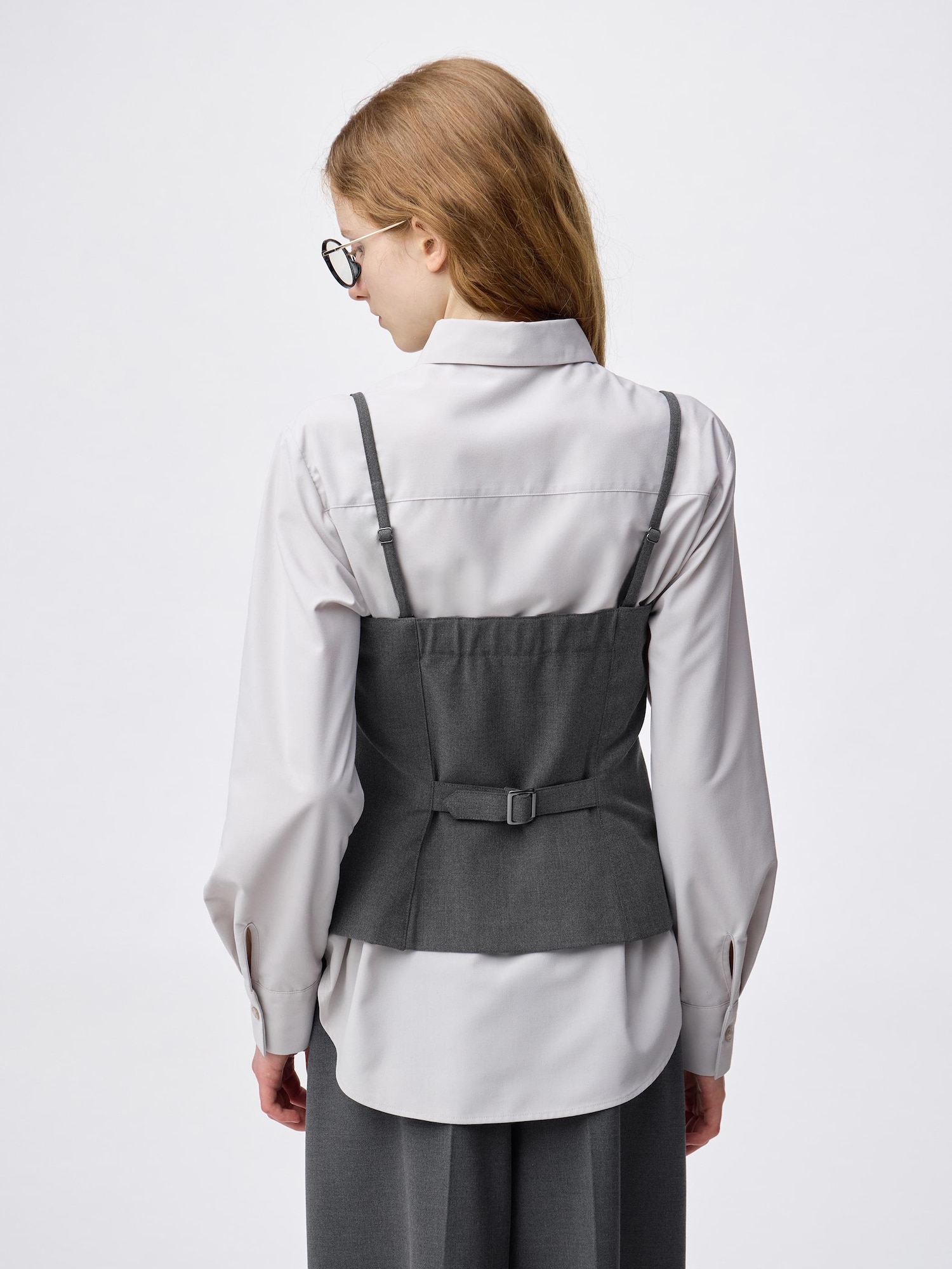Cygne シーニュ フロントボタンビスチェ グレー0 美品 cygne シーニュ フロントボタンビスチェ Nelly 1/ブラック