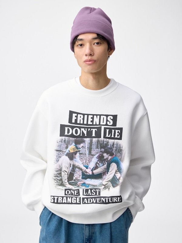 ヘビーウェイトスウェットプルオーバー ストレンジャー・シングス 未知の世界