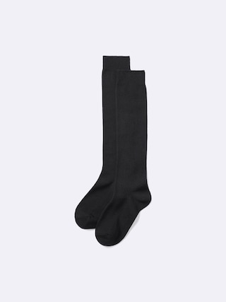 リブハイソックス 【レディース】 【インナー・下着】【GU公式/ジーユー】 【BLACK】 リブハイソックス 【レディース】 【インナー・下着】【GU公式/ジーユー】 【BLACK】