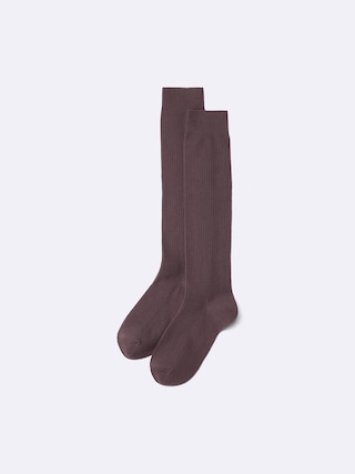 リブハイソックス 【レディース】 【インナー・下着】【GU公式/ジーユー】 【DARK BROWN】 リブハイソックス 【レディース】 【インナー・下着】【GU公式/ジーユー】 【DARK BROWN】