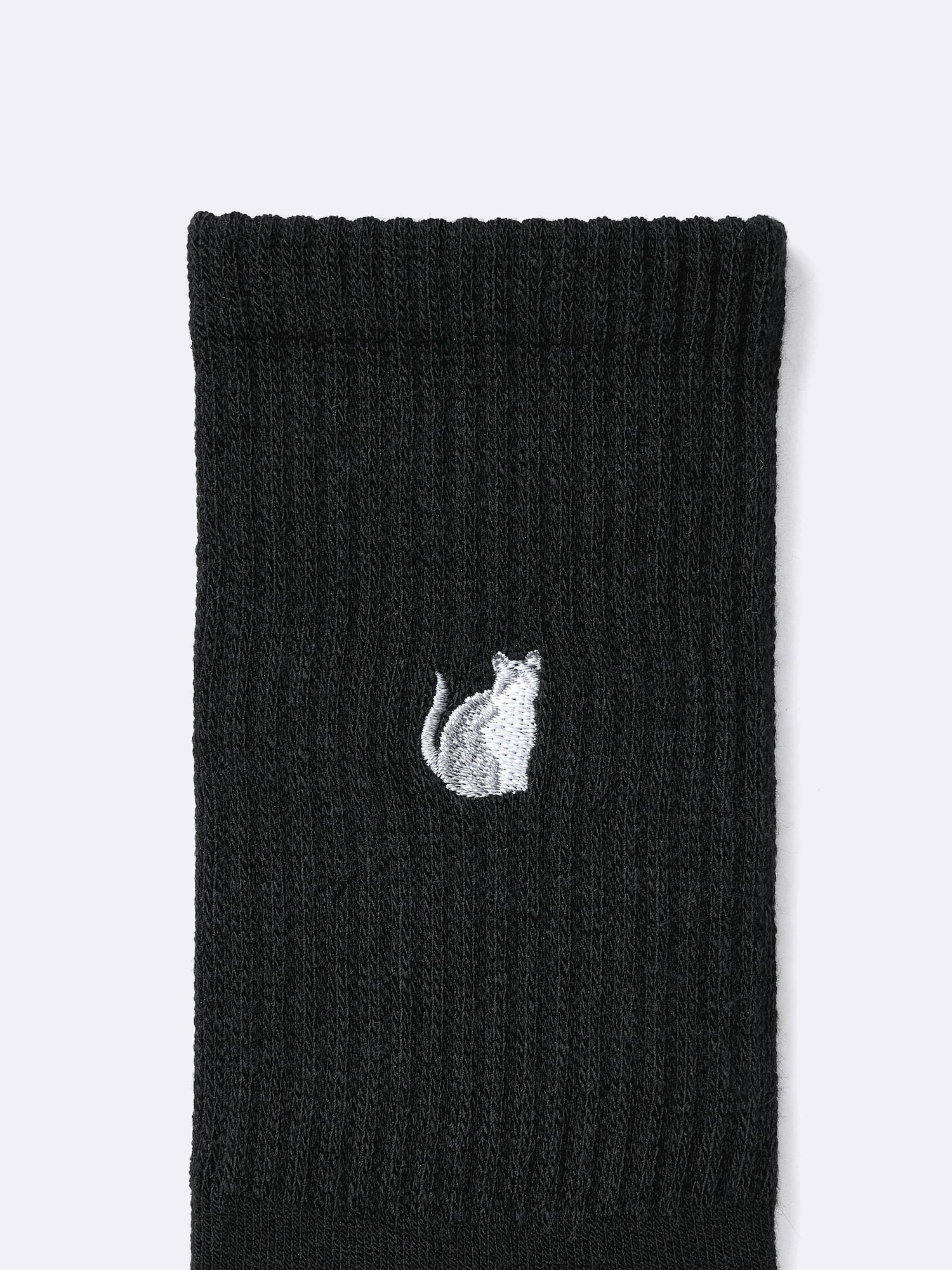 GU公式 | スタイルヒートパイルクルーソックス(刺繍)