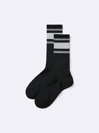 ソックス(ライン) 【メンズ】 【インナー・下着】【GU公式/ジーユー】 【BLACK】 ソックス(ライン) 【メンズ】 【インナー・下着】【GU公式/ジーユー】 【BLACK】