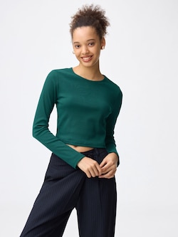 リブクロップドT(長袖)