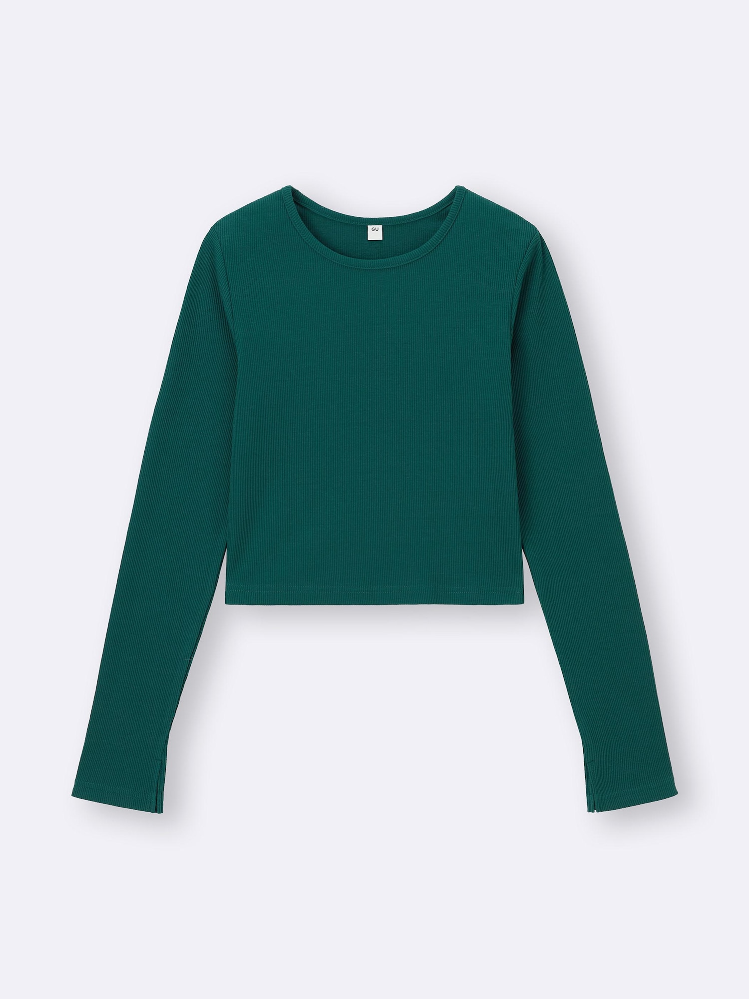 GU公式 | リブクロップドT(長袖)