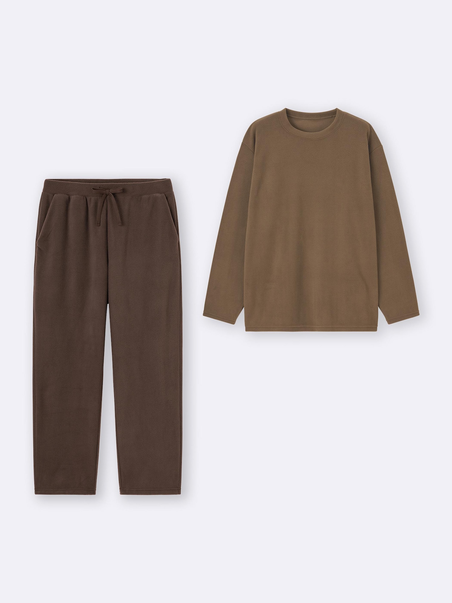 GU公式 | フリースラウンジセット(長袖&ロングパンツ)