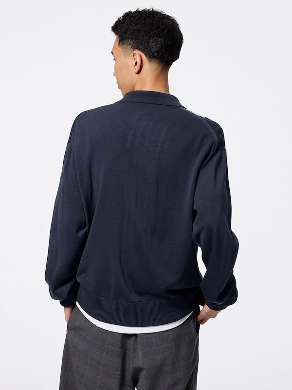 ポロカーディガン(アーガイル)NTQ+E