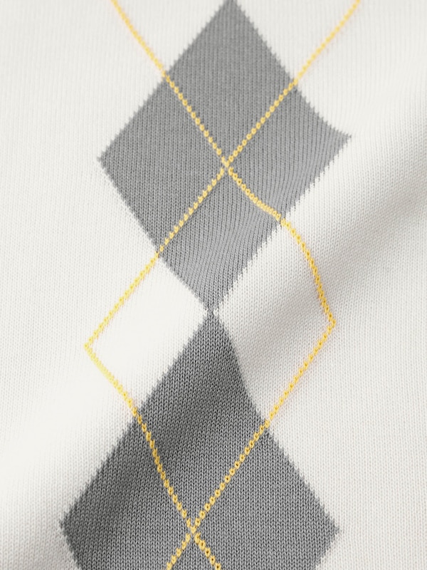 ポロカーディガン(アーガイル)NTQ+E